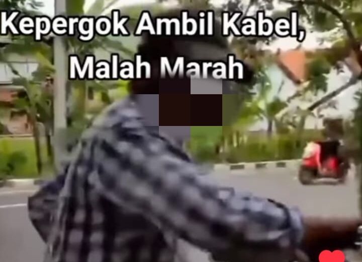 Pria di Surabaya ngamuk saat ketahuan hendak ambil gulungan kabel