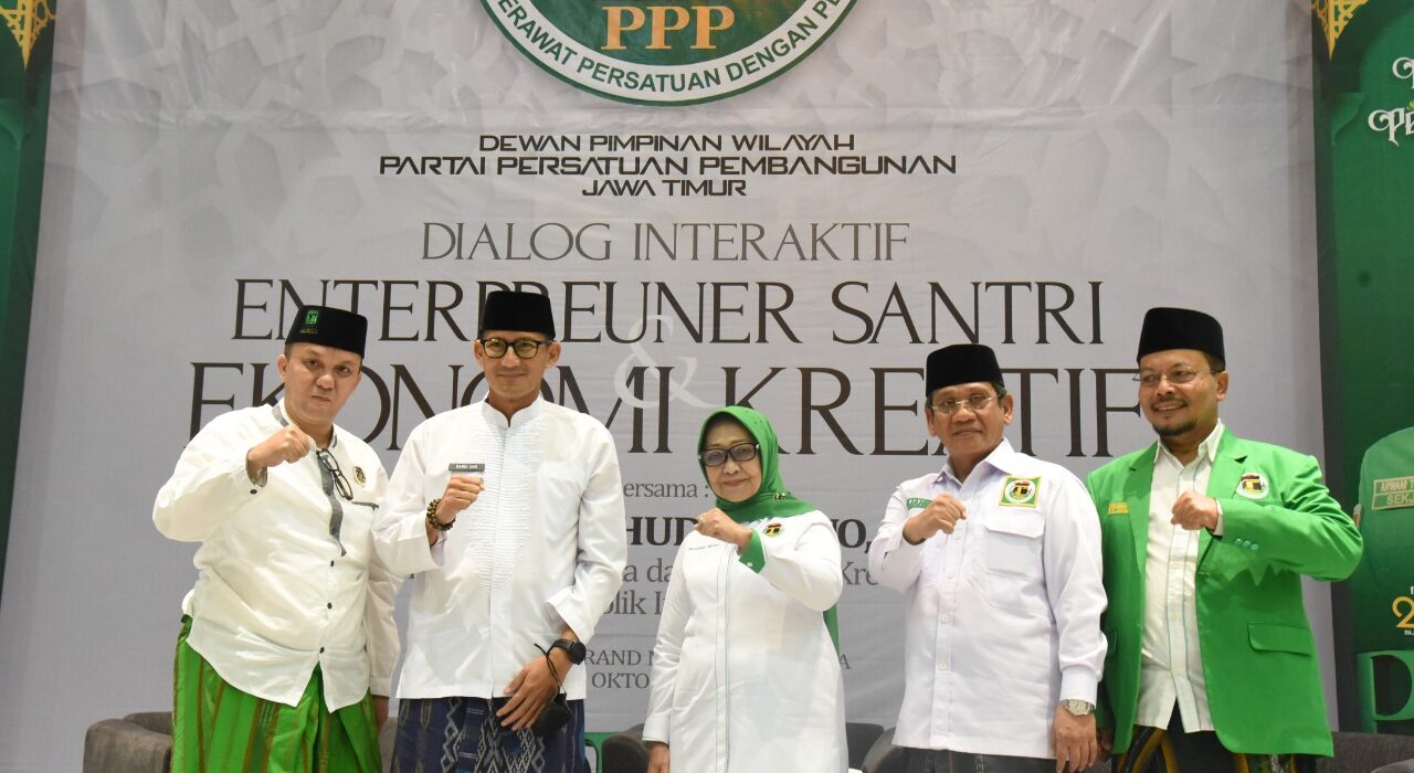 Sandiaga Uno saat bersama para pimpinan PPP Jatim, beberapa waktu lalu (istimewa/ surabayakabarmetro.cm)