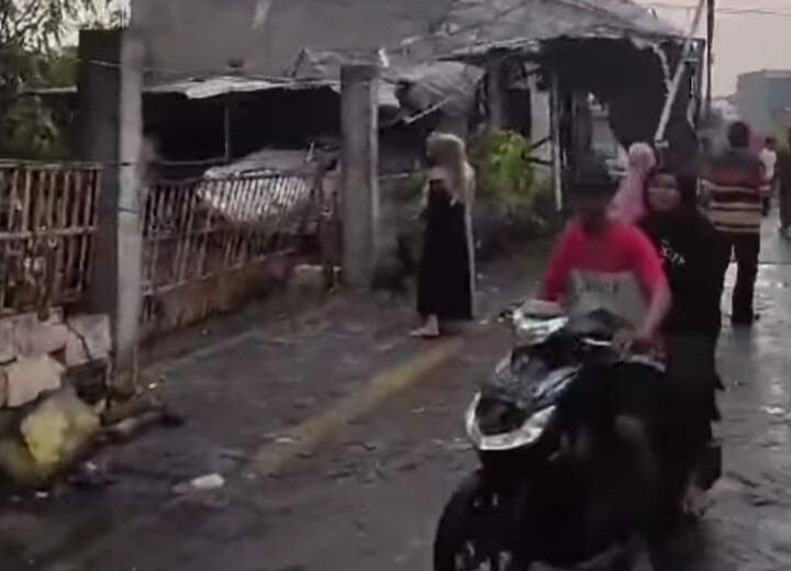 Surabaya Diterjang Hujan Deras dan Angin Kencang, Rumah Roboh dan Sejumlah Pohon Tumbang (istimewa/ call112)