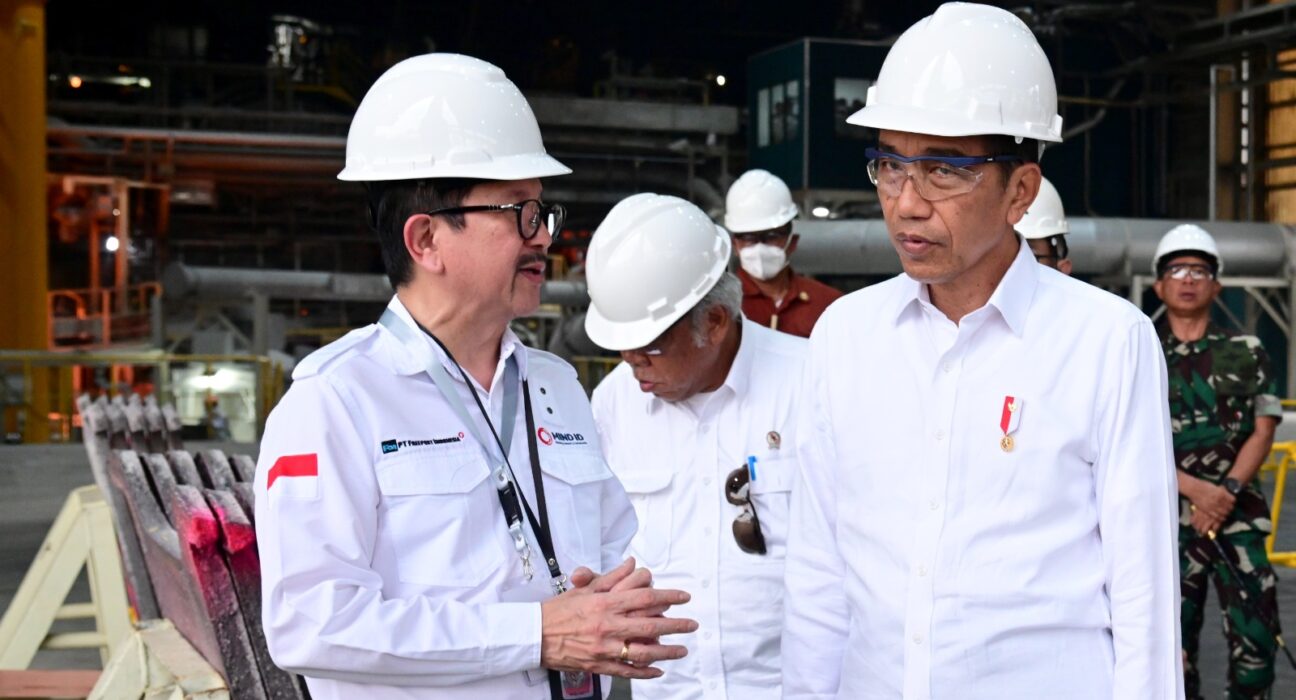 Jokowi Resmikan Proyek Ekspansi Smelter PT Freeport Indonesia di Gresik (istimewa)