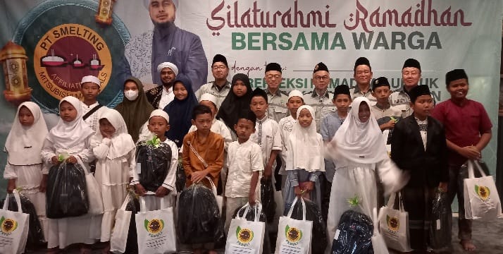 Cara PT Smelting Isi Bulan Ramadan 2024, Muliakan Anak Yatim di Gresik (istimewa/ surabayakabarmetro.id)