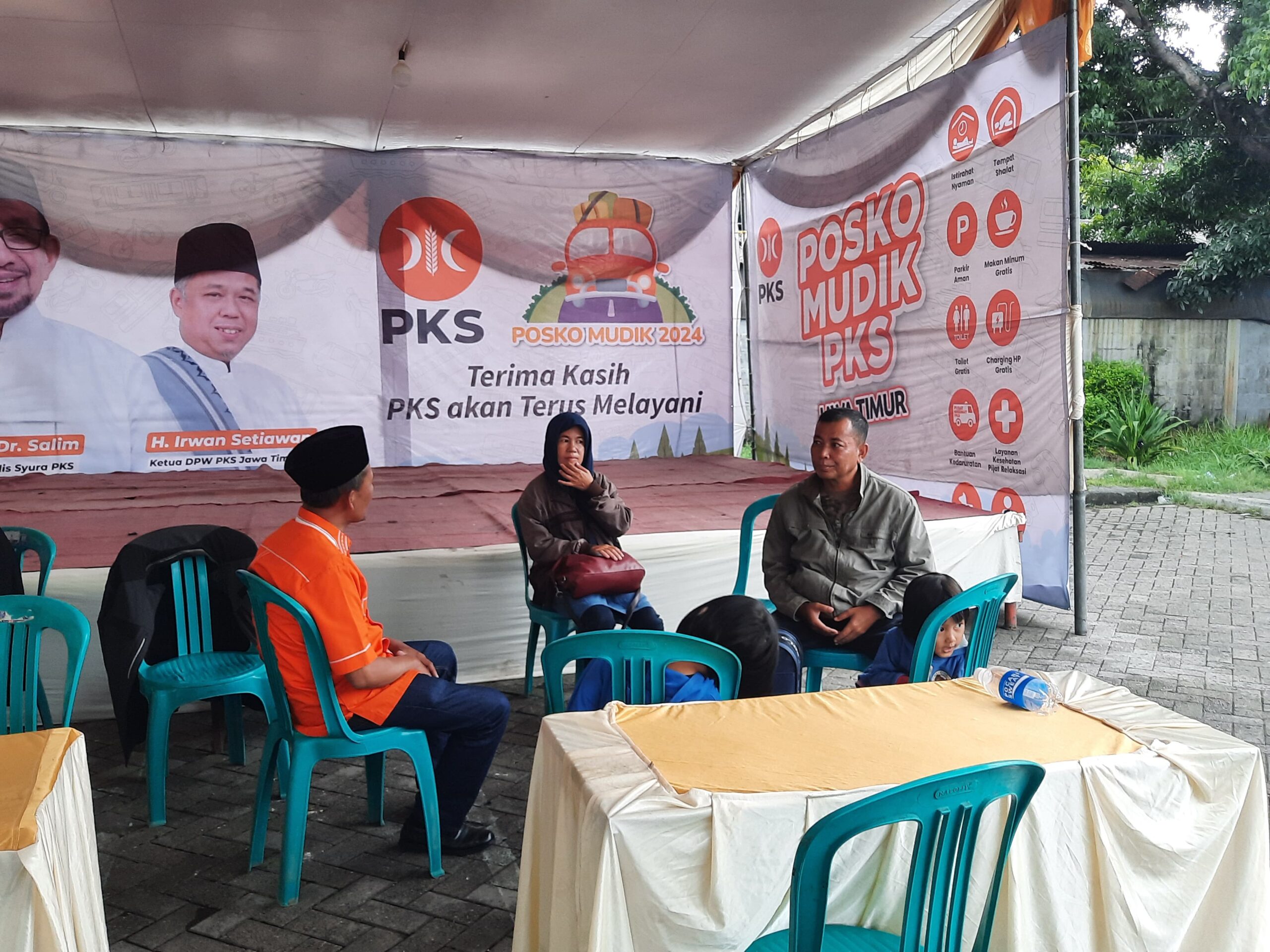 PKS Jatim membuka posko pemudik pada tahun ini (istimewa/ surabayakabarmetro.id_