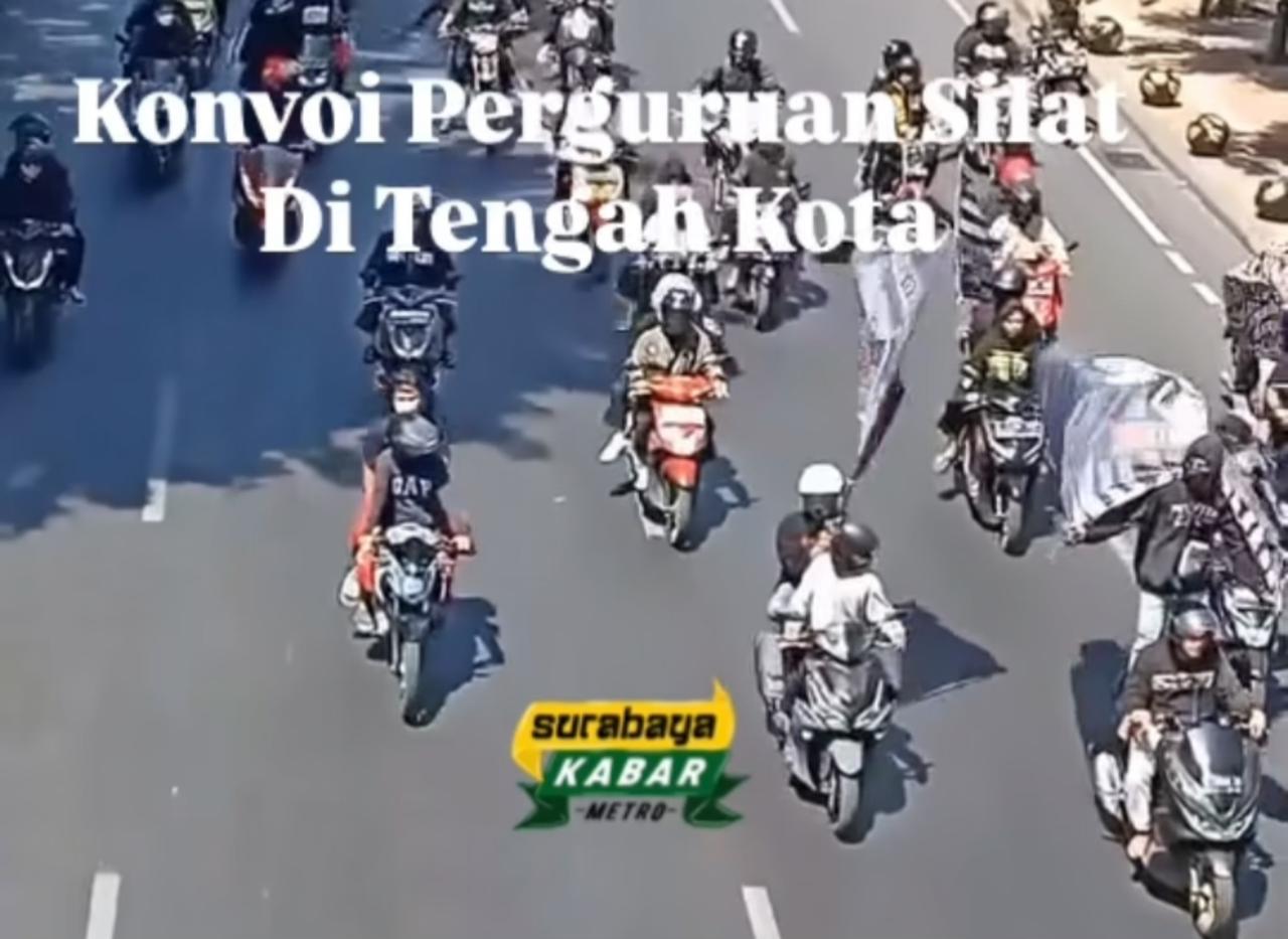 Bikin Ulah saat Konvoi di Surabaya, Delapan Pesilat Kena Batunya, Kini Dapat Hukuman (istimewa/ surabayakabarmetro.id)