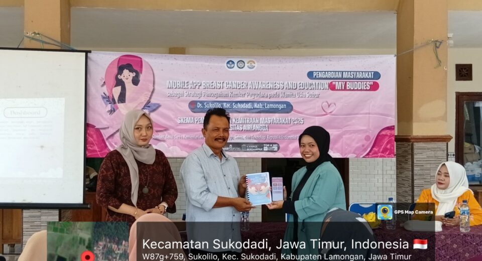 Cegah Kanker Payudara, Unair Gelar Sosialisasi Instalasi Aplikasi My Buddies di Lamongan (istimewa/ surabayakabarmetro.id)