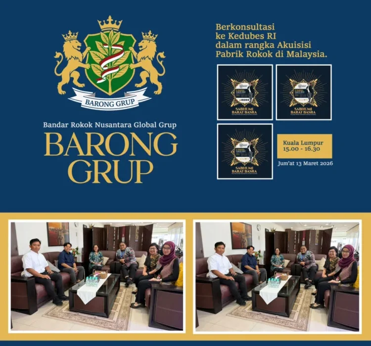 Konsulterasi ke KBRI Malaysia, Barong Grup Sudah Siap Akuisisi Pabrik Rokok Negara Tetangga (istimewa/ surabayakabarmetro.id)