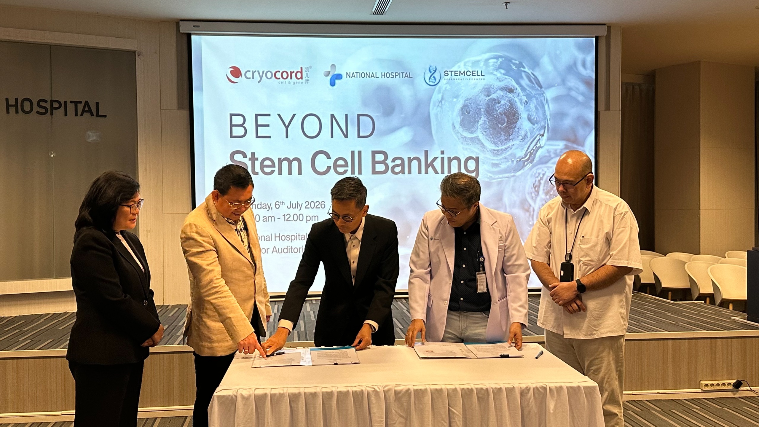 National Hospital dan CryoCord Tandatangai MoU, Wujudkan Perluasan Akses Terapi Sel Punca di Indonesia (istimewa/ surabayakabarmetro.id)