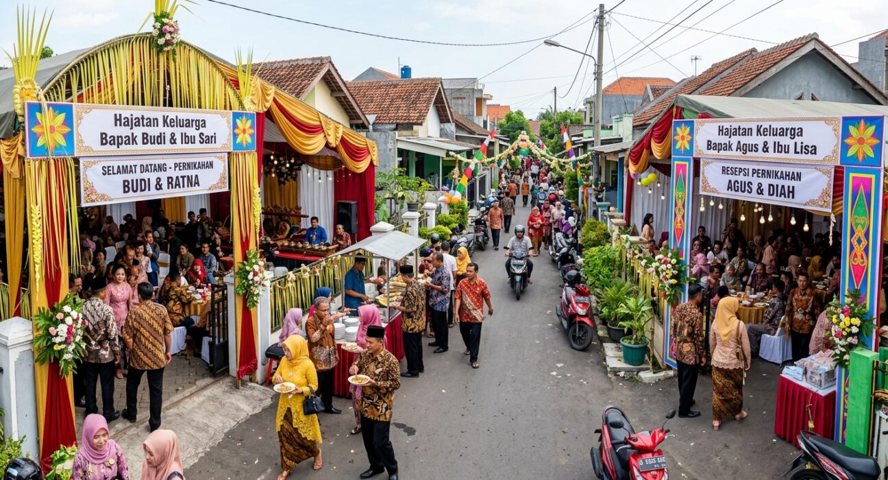 Alasan Masyarakat Gelar Hajatan di Saat yang Hampir Bersamaan, Mulai dari Penanggalan Jawa hingga Cuaca (Generated by Gemini)