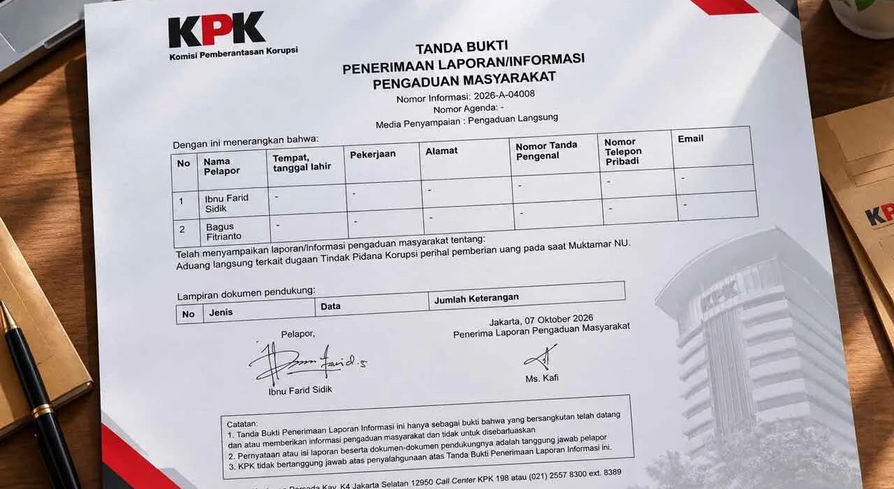 Polemik Muktamar ke-35 PBNU, PCNU Sekadau Kembalikan Uang Muktamar ke KPK (istimewa)