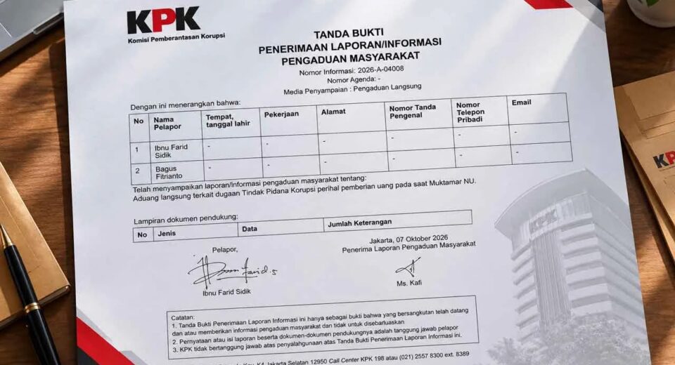 Polemik Muktamar ke-35 PBNU, PCNU Sekadau Kembalikan Uang Muktamar ke KPK (istimewa)