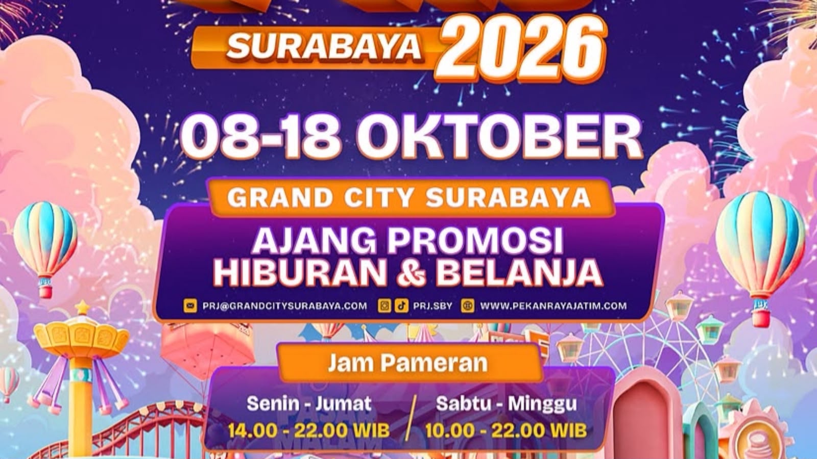 PRJ Surabaya Kembali Digelar, Ada Banyak Promo Diskon Makanan hingga Otomotif (istimewa/ Instagram PRJSURABAYA)