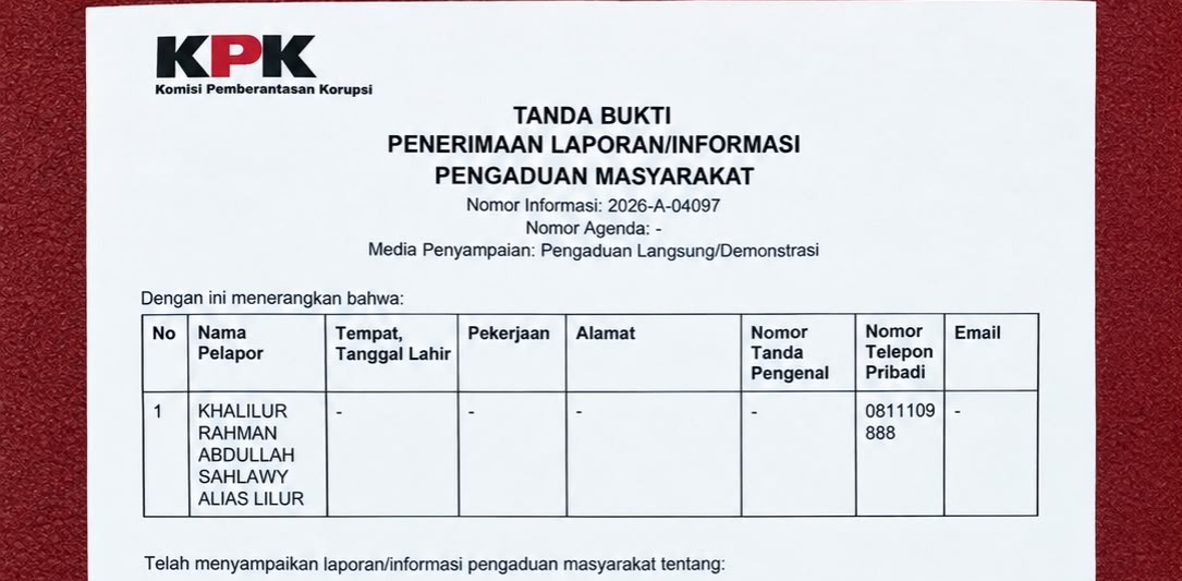 Tokoh Muda Nahdiliyin Laporkan Dugaan Riswah Muktamar NU ke KPK, Ada Sejumlah Nama Disebut (istimewa/ surabayakabarmetro.id)
